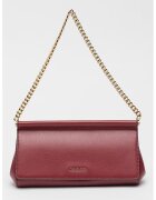 Michael Kors Geanta de piele cu bareta de lant Carmine - Violet tyrian