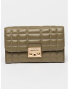 Michael Kors Geanta de piele cu bareta de umar si model matlasat - Verde masliniu
