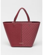 Michael Kors Geanta tote cu monograma Flora - Violet tyrian