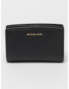 Michael Kors Portofel de piele cu logo metalic Bryant - Negru