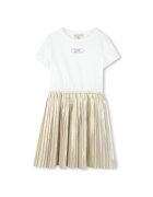Michael Kors Rochie casual fete auriu - alb