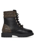 Michael Michael Kors Ghete fete - piele ecologica - negru/maro
