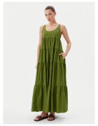 Michael Michael Kors Rochie de vara dama verde - 100% bumbac