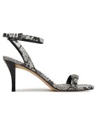 Michael Michael Kors Sandale dama - Aluminiu - piele naturala - negru/gri
