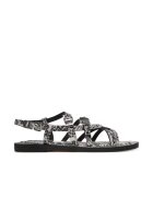 Michael Michael Kors Sandale dama model Darrington - piele naturala - negru/gri