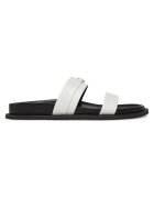 Michael Michael Kors Slapi dama - Optic White - piele naturala - model Mandy Flat Sandal