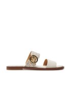 Michael Michael Kors Slapi dama - piele naturala - culoare Vanilla - model Vera Sandal