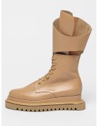 Mihaela Glavan Cizme mid-calf de piele - Bej