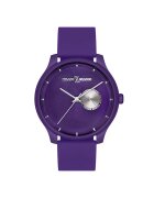 Milano X Change Ceas barbatesc 42 mm - carcasa din otel - curea din silicon - violet - rezistent la apa 3 ATM