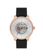 Milano X Change Ceas barbatesc MEX3175 - carcasa 43mm - culoare aurie - curea neagra - mecanism quartz - rezistenta la apa 3 ATM