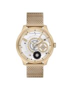 Milano X Change Ceas barbatesc MEX3186 - 44mm - culoare aurie - curea din otel - mecanism quartz