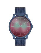 Milano X Change Ceas barbatesc MEX3192 - 44 mm - culoare albastru inchis - curea textila albastra marina - mecanism quartz - rezistenta la apa 3 ATM