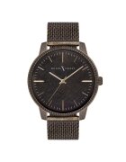 Milano X Change Ceas barbatesc MEX3195 - curea din otel - carcasa rotunda - negru - 44 mm