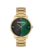 Milano X Change Ceas barbatesc MEX3212 - 43mm - culoare aurie - curea din otel - mecanism quartz - rezistenta la apa 3 ATM