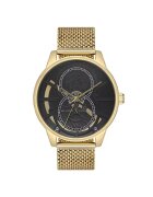 Milano X Change Ceas barbatesc MEX3246 - 44mm - culoare aurie - curea textila - rezistenta la apa 5 ATM