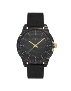 Milano X Change Ceas barbati MEX3106 negru 43mm piele ecologica