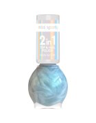 Miss Sporty Lac De Unghii Glow Glitter - 7 ml - BLUE