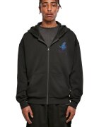 Mister tee Hanorac unisex cu fermoar - Negru/Albastru