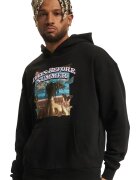 Mister tee Hanorac unisex cu imprimeu foto si grafic - Negru/Lila/Albastru