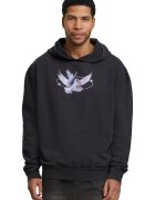 Mister tee Hanorac unisex supradimensionat cu imprimeu grafic - Negru/Lila