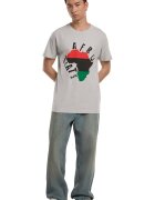 Mister tee Tricou cu decolteu rotund si imprimeu grafic - Gri deschis