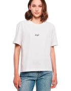 Mister tee Tricou cu decolteu rotund si imprimeu pe partea din spate - Alb/Negru