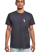 Mister tee Tricou cu imprimeu grafic - Alb/Albastru ultramarin