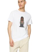 Mister tee Tricou cu imprimeu grafic - Alb/Maro/Gri