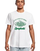 Mister tee Tricou cu imprimeu grafic si text pe partea din fata - Alb/Verde