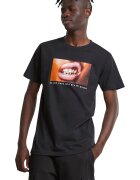 Mister tee Tricou cu imprimeu poza - Negru/Portocaliu/Roz