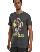 Mister tee Tricou de bumbac cu astronaut - Galben/Gri inchis