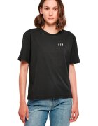 Mister tee Tricou de bumbac cu imprimeu pe spate - Albastru pastel/Negru