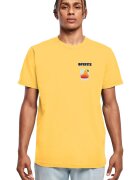 Mister tee Tricou din bumbac cu decolteu la baza gatului - Galben