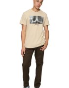 Mister tee Tricou din bumbac cu imprimeu foto frontal - Maro nisip