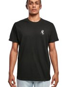 Mister tee Tricou din bumbac cu imprimeu grafic pe partea din spate - Alb/Negru/Portocaliu