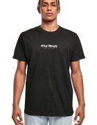 Mister tee Tricou din bumbac cu imprimeu - Negru/Alb murdar