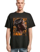Mister tee Tricou din bumbac cu imprimeu - Negru/Portocaliu