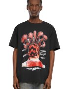 Mister tee Tricou unisex cu imprimeu grafic - Alb/Negru/Coral