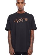 Mister tee Tricou unisex cu imprimeu grafic - Maro inchis/Negru