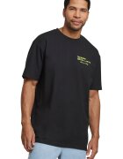 Mister tee Tricou unisex cu imprimeu - Negru/Gri/Verde lime