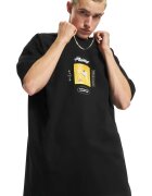 Mister tee Tricou unisex supradimensionat - Negru/Galben/Alb murdar