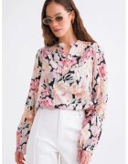 Mixray Bluza dama HiCCUP - imprimeu floral - Roz pudrat