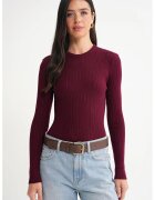 Mixray Bluza dama - mulat - rosu burgundi - jerseu