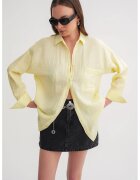 Mixray Camasa dama - camasa supradimensionata - galben chihlimbar - textil