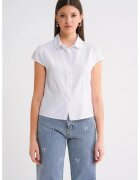 Mixray Camasa dama Slim Fit alb - Alb