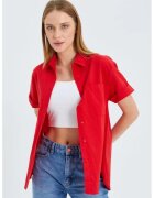 Mixray Camasa dama - Slim Fit - rosu - textil