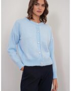 Mixray Cardigan dama - Tricot - Albastru deschis -