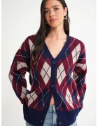 Mixray Cardigan - Supradimensionat - Tricot - Albastru marin -