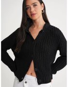 Mixray Cardigan tricotat - Negru -
