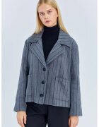 Mixray Jacheta supradimensionata cu dungi - gri - textil